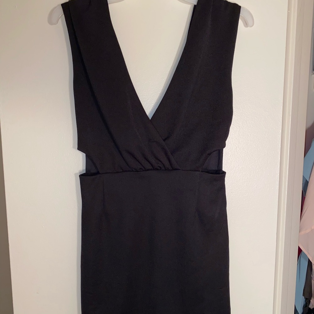 Black mini dress